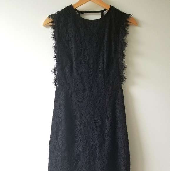 Free People Dresses & Skirts - Free People Mini Black Lace Dress XS